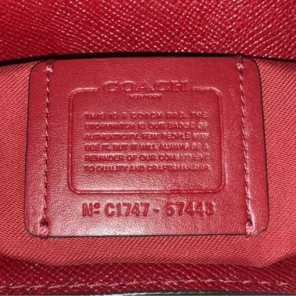 Coach Burgundy Leather Tote - Picture 7 of 12
